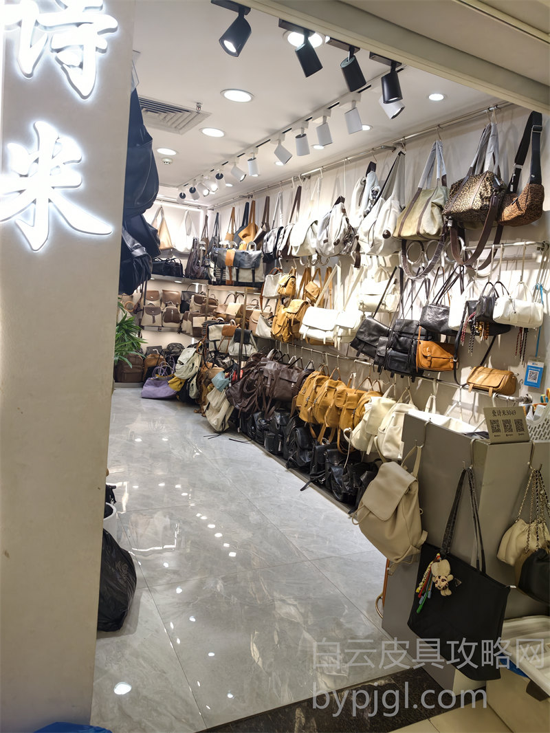 白云皮具城门前马路街景实拍